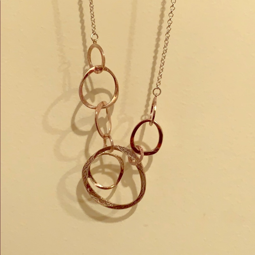 Rose gold color necklace